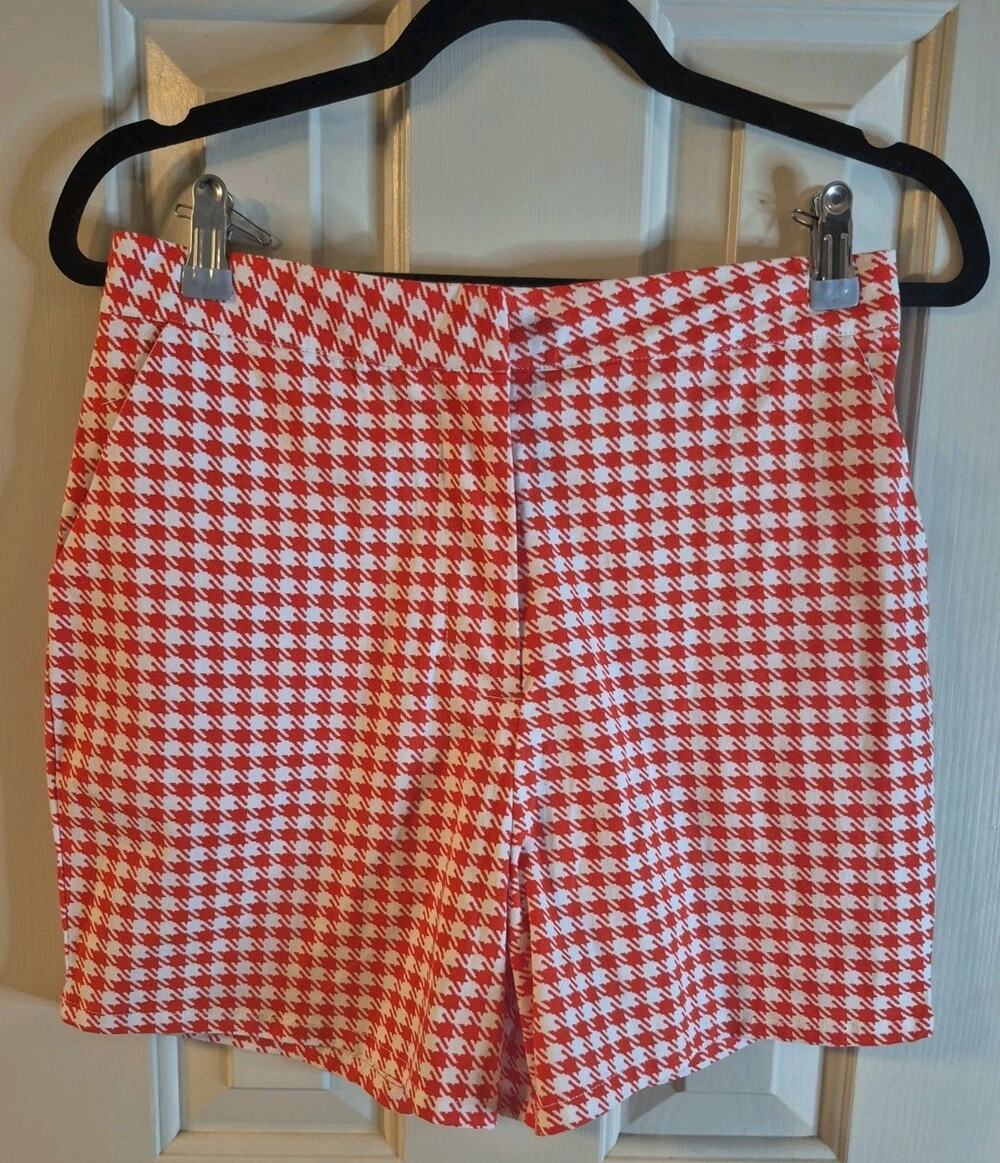 LPA REVOLVE Checkered Gingham Short High Waist With Pockets Retro Size MEDIUM